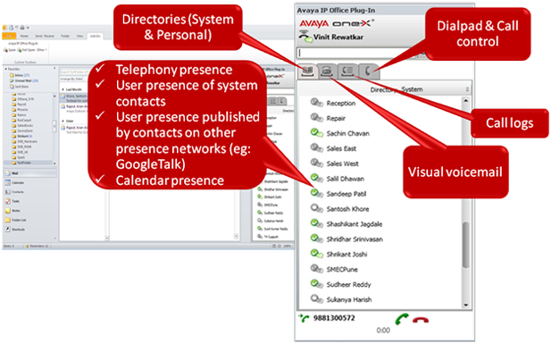 Avaya_OneX-Outlook.png IP Office Manager, SystemStatus, CallStatus - Görsel 1